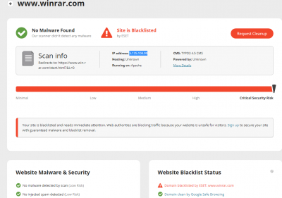 is winrar.com legit? | Wilders Security Forums